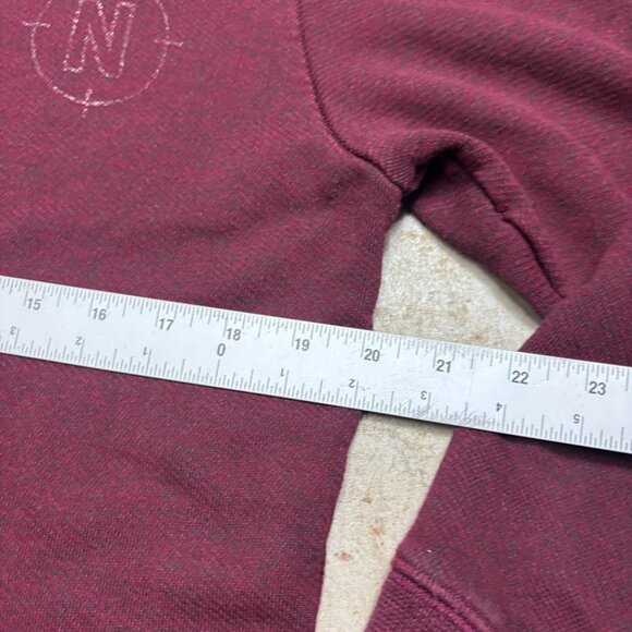 Askov Finlayson Sweatshirt Medium Maroon Terry Pullover - Picture 4 of 7